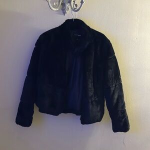 Black Faux Fur Jacket